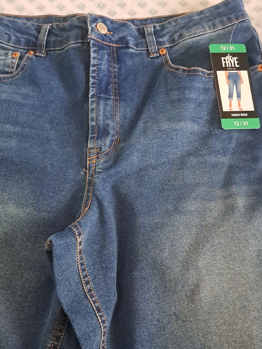 Frye Women's High-Rise Blue Denim Jeans